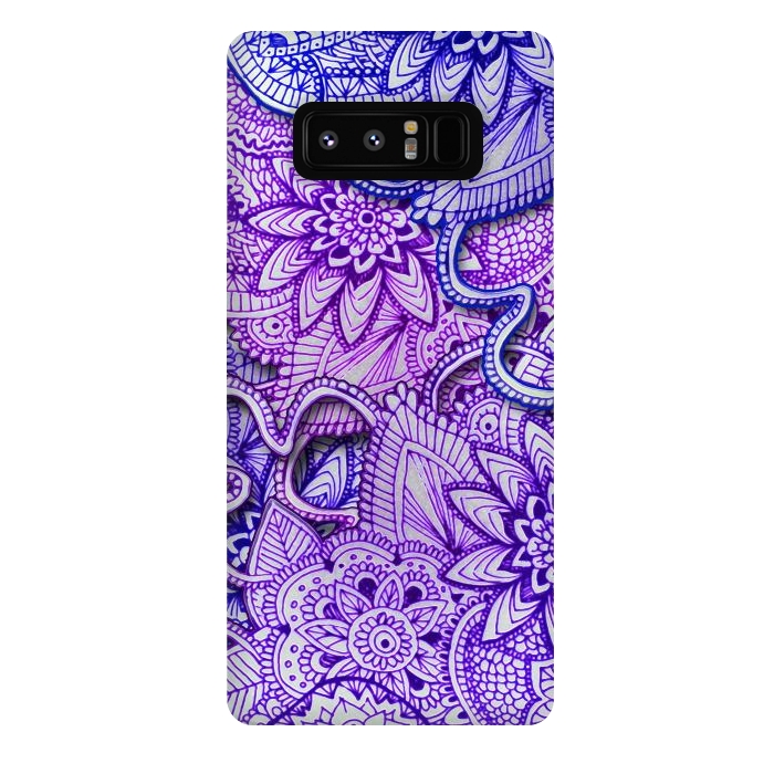 Galaxy Note 8 StrongFit Floral Doodle G582 by Medusa GraphicArt