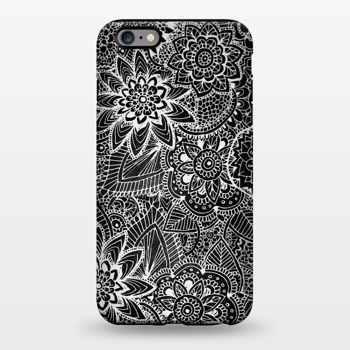 iPhone 6/6s plus StrongFit Floral Doodle G581 by Medusa GraphicArt
