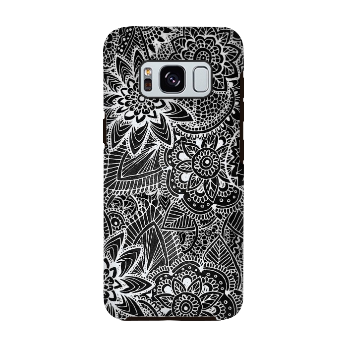 Galaxy S8 StrongFit Floral Doodle G581 by Medusa GraphicArt