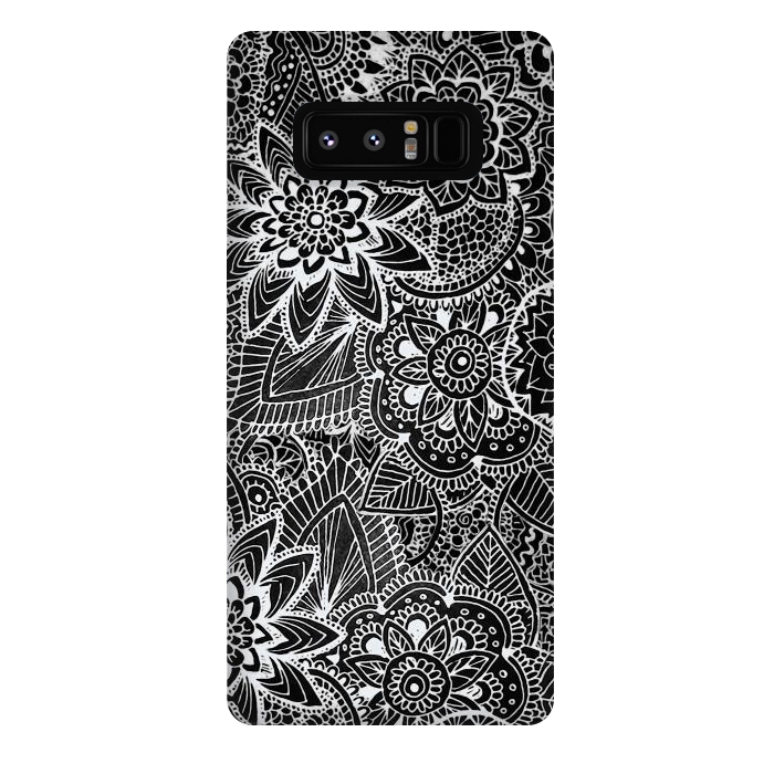 Galaxy Note 8 StrongFit Floral Doodle G581 by Medusa GraphicArt