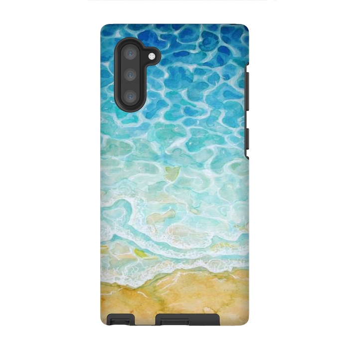 Galaxy Note 10 StrongFit Watercolor Sea G564 by Medusa GraphicArt