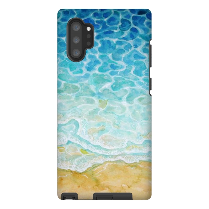 Galaxy Note 10 plus StrongFit Watercolor Sea G564 by Medusa GraphicArt