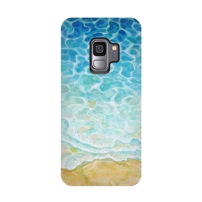 Galaxy S9 StrongFit Watercolor Sea G564 by Medusa GraphicArt