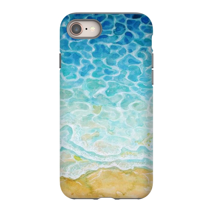 iPhone 8 StrongFit Watercolor Sea G564 by Medusa GraphicArt