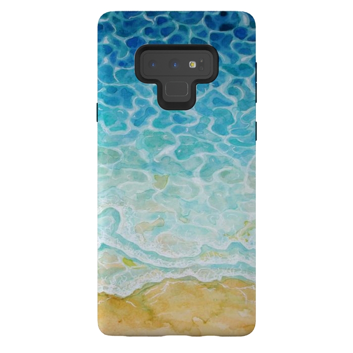 Galaxy Note 9 StrongFit Watercolor Sea G564 by Medusa GraphicArt