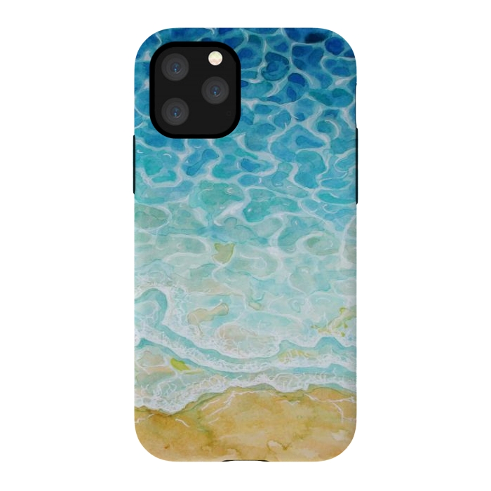 iPhone 11 Pro StrongFit Watercolor Sea G564 by Medusa GraphicArt