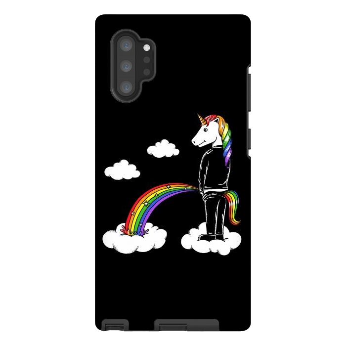 Galaxy Note 10 plus StrongFit Unicorn Rainbow by Coffee Man