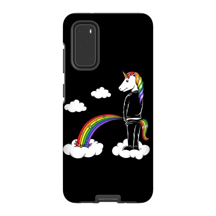 Galaxy S20 StrongFit Unicorn Rainbow by Coffee Man