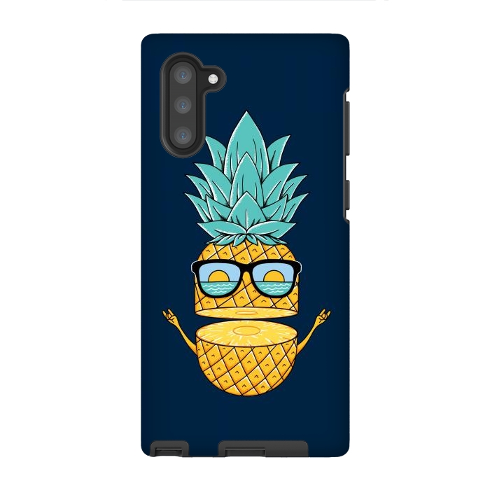 Galaxy Note 10 StrongFit Pineapple Sunglasses Blue by Coffee Man