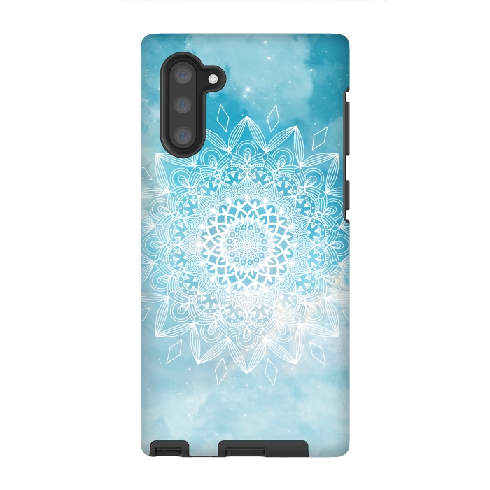 Galaxy Note 10 StrongFit Sky mandala flower by Jms