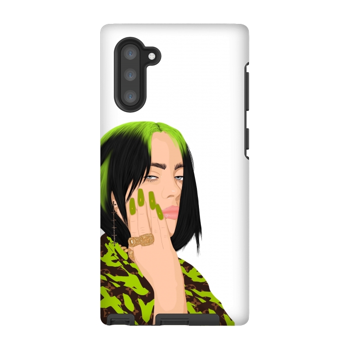 Galaxy Note 10 StrongFit Billie eilish green by Jms