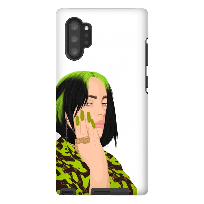 Galaxy Note 10 plus StrongFit Billie eilish green by Jms