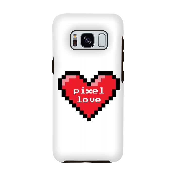Galaxy S8 StrongFit Pixel love by Laura Nagel