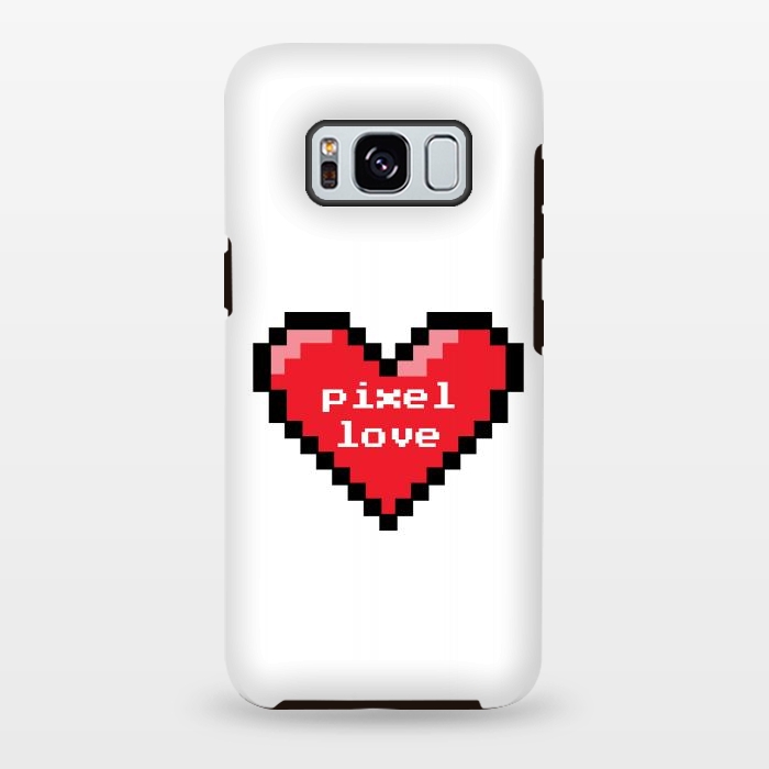 Galaxy S8 plus StrongFit Pixel love by Laura Nagel