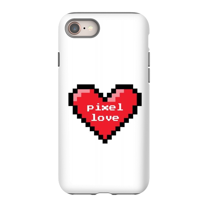 iPhone 8 StrongFit Pixel love by Laura Nagel