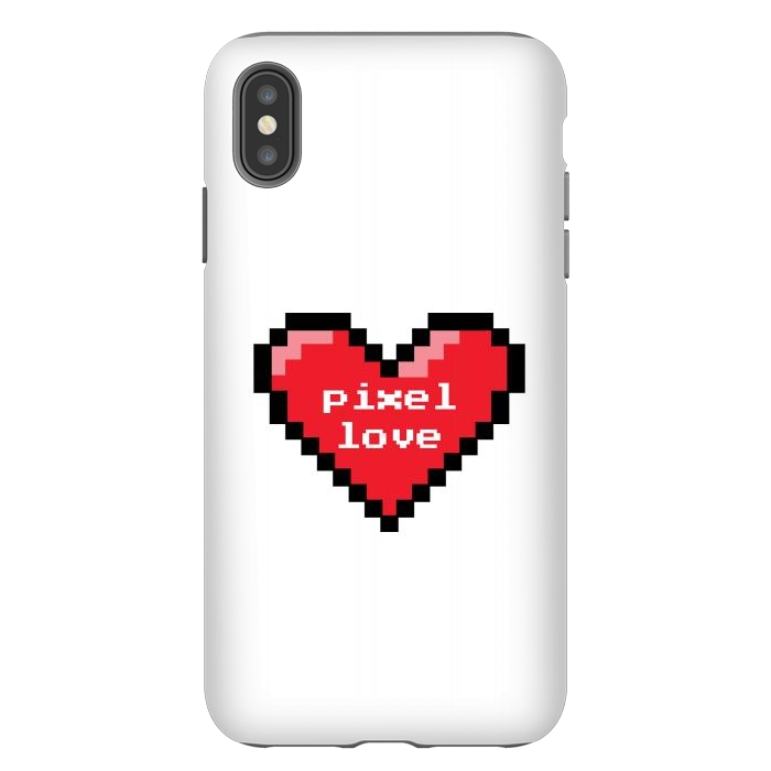 iPhone Xs Max StrongFit Pixel love by Laura Nagel