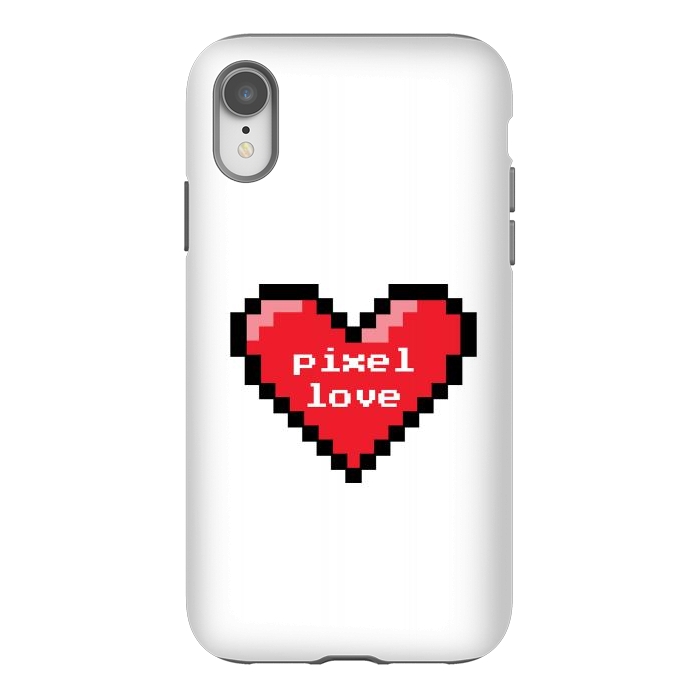 iPhone Xr StrongFit Pixel love by Laura Nagel
