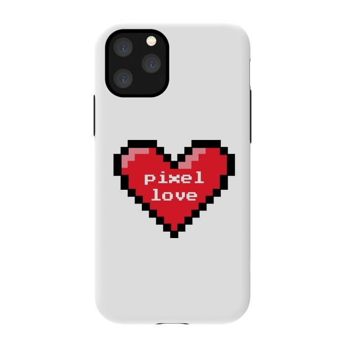 iPhone 11 Pro StrongFit Pixel love by Laura Nagel