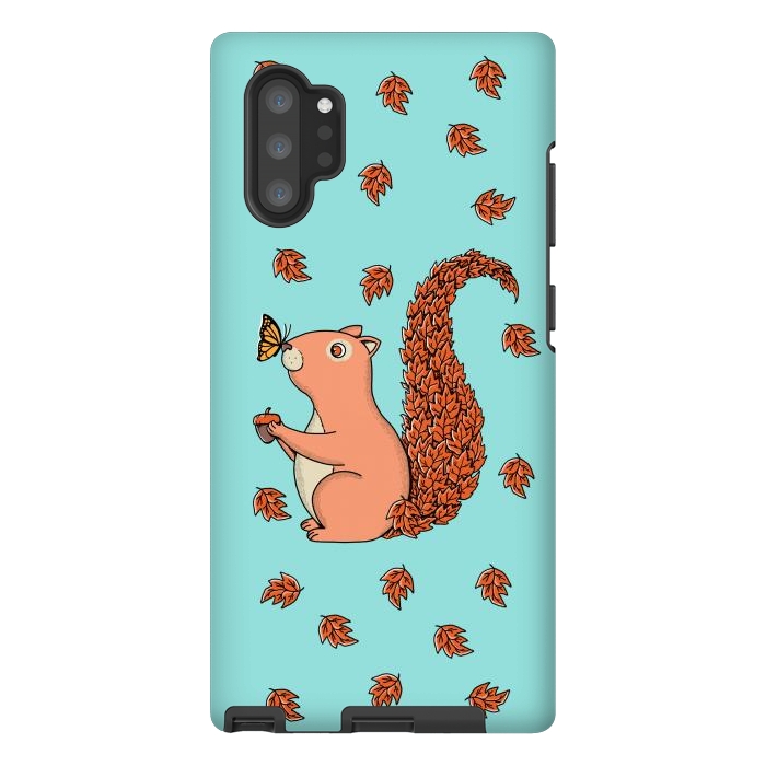 Galaxy Note 10 plus StrongFit Squirrel and Butterfly by Coffee Man