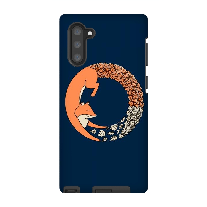 Galaxy Note 10 StrongFit Fox Circle 2 by Coffee Man