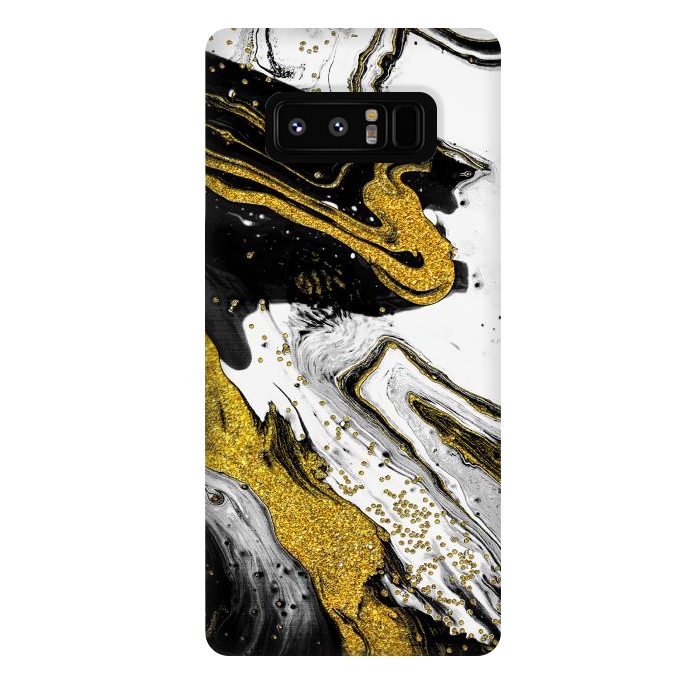 Galaxy Note 8 StrongFit Luxe Black and Gold by Ashley Camille
