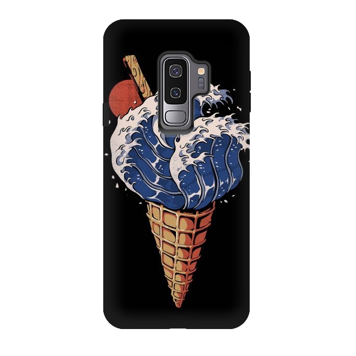 Galaxy S9 plus StrongFit Kanagawa Ice Cream  by Ilustrata