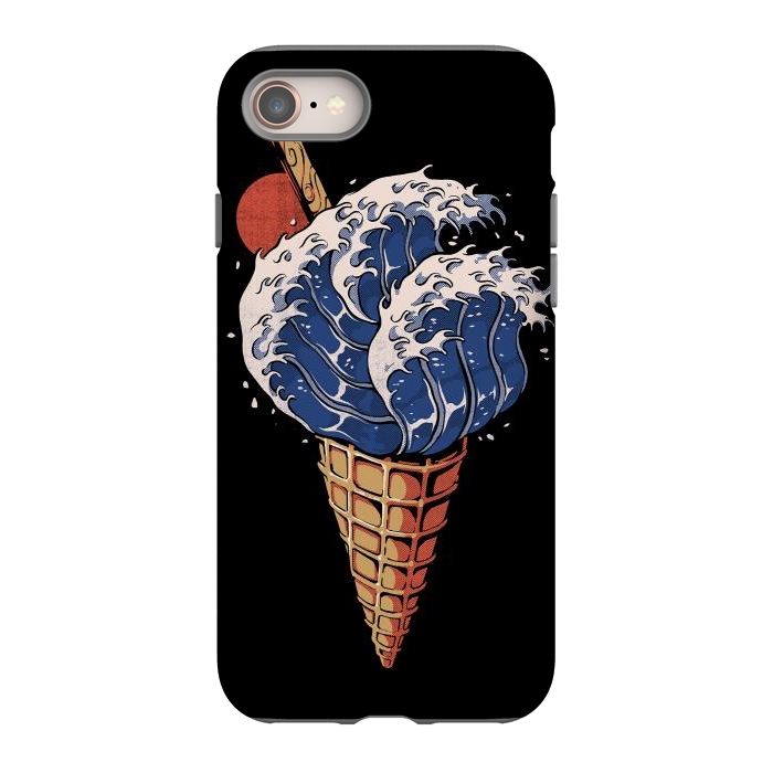 iPhone 8 StrongFit Kanagawa Ice Cream  by Ilustrata