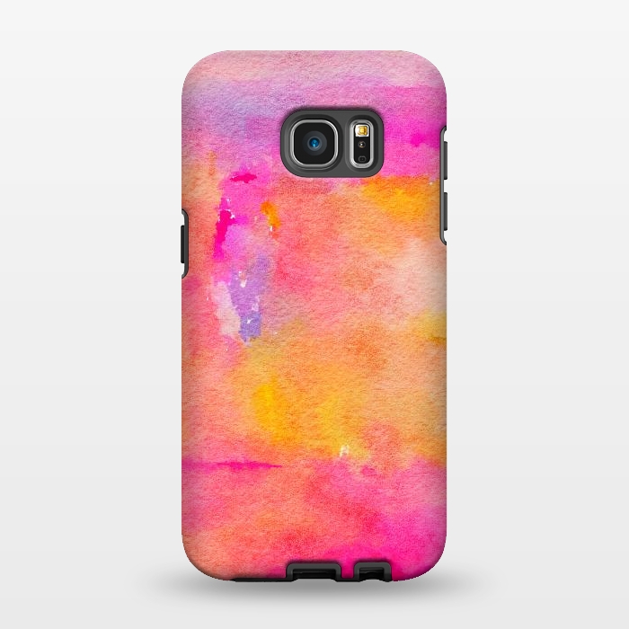 Galaxy S7 EDGE StrongFit Be A Rainbow In Someone's Cloud | Modern Bohemian Watercolor Painting Optimism Positivity Good Vibes by Uma Prabhakar Gokhale