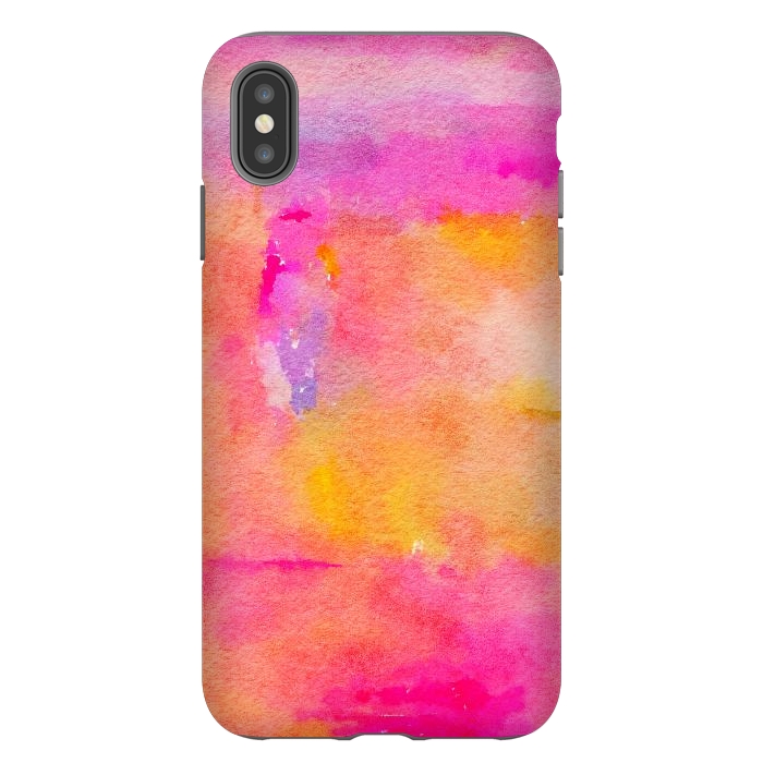 iPhone Xs Max StrongFit Be A Rainbow In Someone's Cloud | Modern Bohemian Watercolor Painting Optimism Positivity Good Vibes by Uma Prabhakar Gokhale