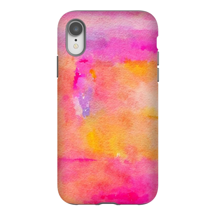 iPhone Xr StrongFit Be A Rainbow In Someone's Cloud | Modern Bohemian Watercolor Painting Optimism Positivity Good Vibes by Uma Prabhakar Gokhale