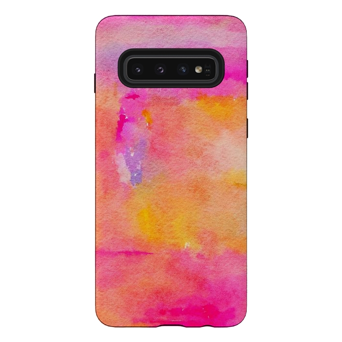 Galaxy S10 StrongFit Be A Rainbow In Someone's Cloud | Modern Bohemian Watercolor Painting Optimism Positivity Good Vibes by Uma Prabhakar Gokhale