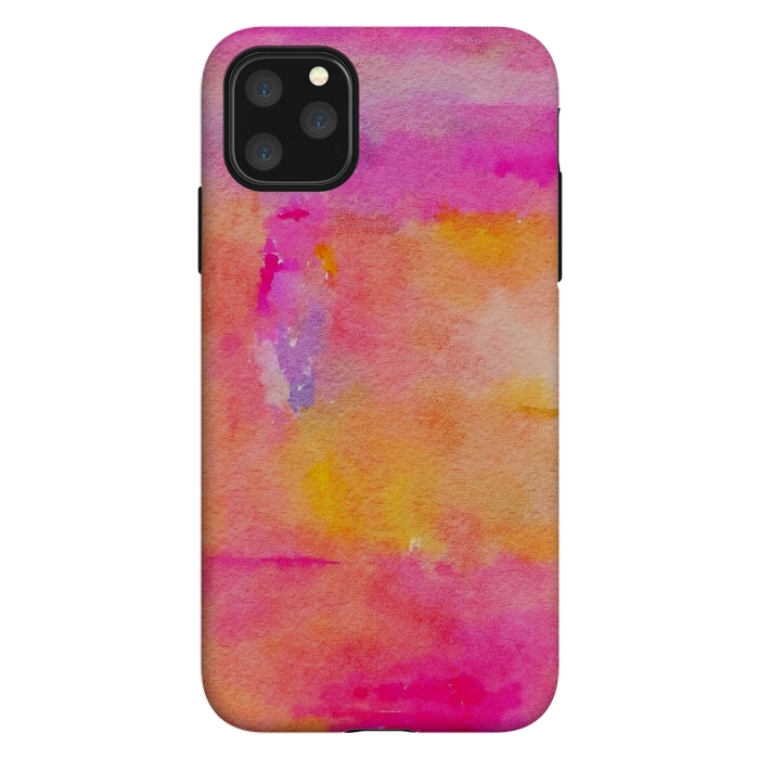 iPhone 11 Pro Max StrongFit Be A Rainbow In Someone's Cloud | Modern Bohemian Watercolor Painting Optimism Positivity Good Vibes by Uma Prabhakar Gokhale