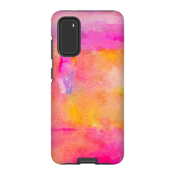 Galaxy S20 StrongFit Be A Rainbow In Someone's Cloud | Modern Bohemian Watercolor Painting Optimism Positivity Good Vibes by Uma Prabhakar Gokhale