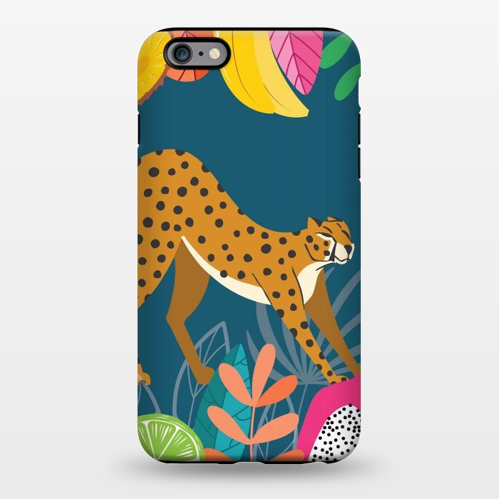 iPhone 6/6s plus StrongFit Cheetah stretching in the wild by Jelena Obradovic
