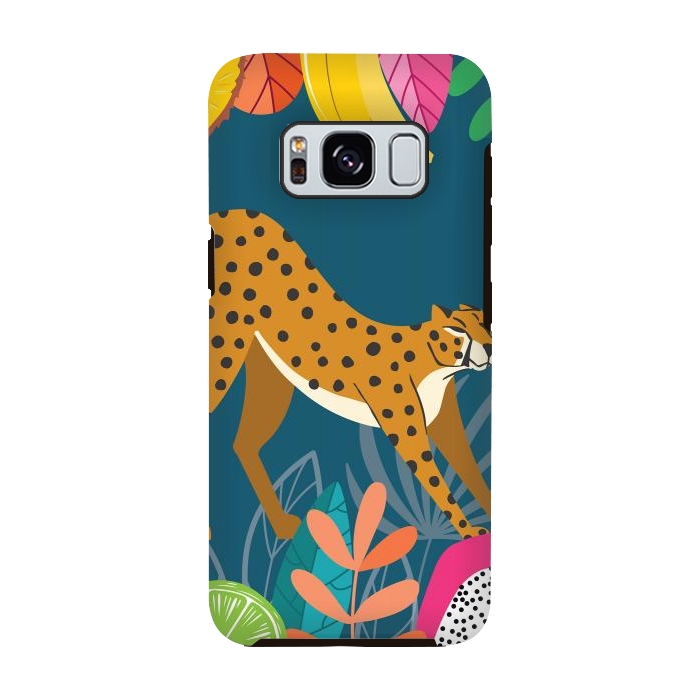Galaxy S8 StrongFit Cheetah stretching in the wild by Jelena Obradovic