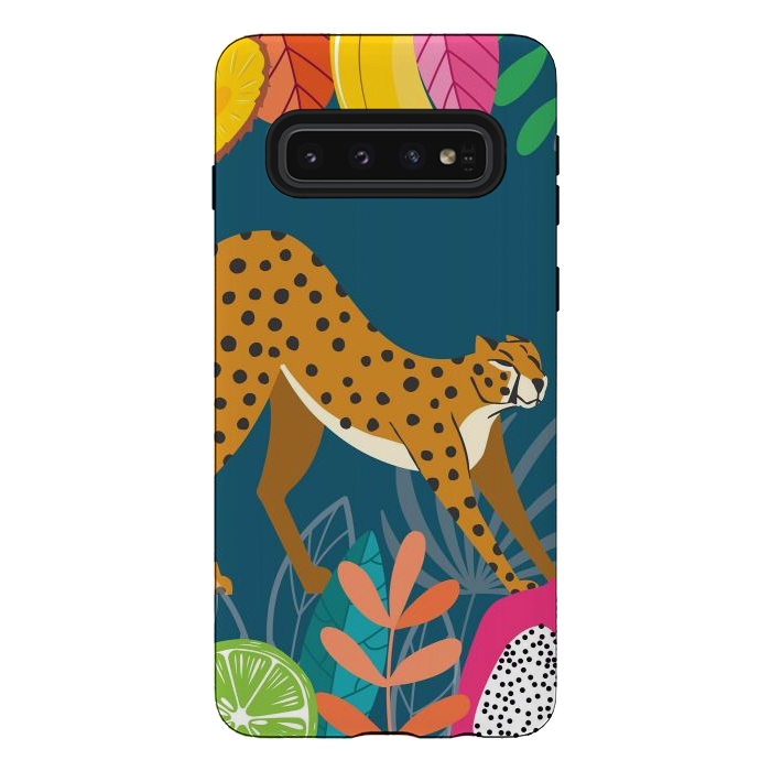 Galaxy S10 StrongFit Cheetah stretching in the wild by Jelena Obradovic