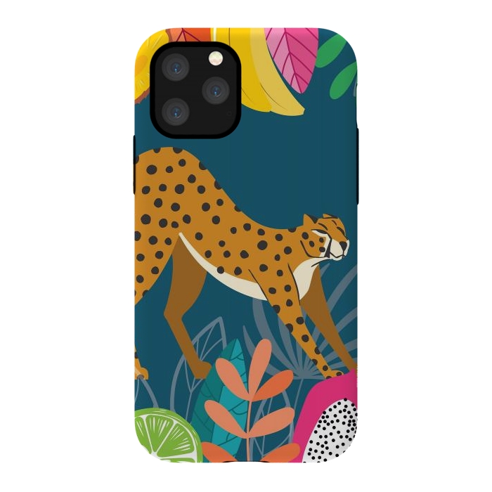 iPhone 11 Pro StrongFit Cheetah stretching in the wild by Jelena Obradovic