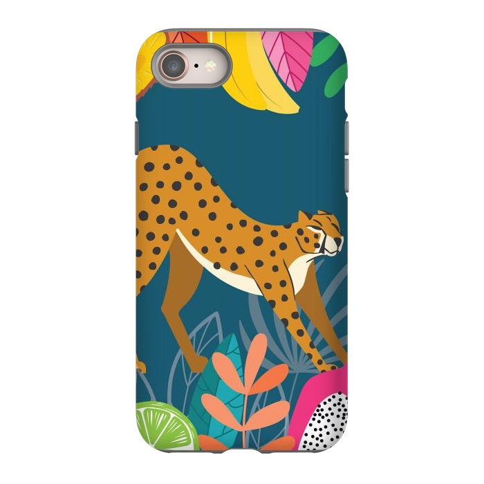 iPhone SE StrongFit Cheetah stretching in the wild by Jelena Obradovic