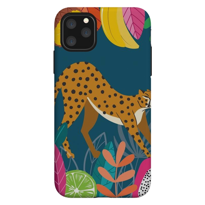 iPhone 11 Pro Max StrongFit Cheetah stretching in the wild by Jelena Obradovic