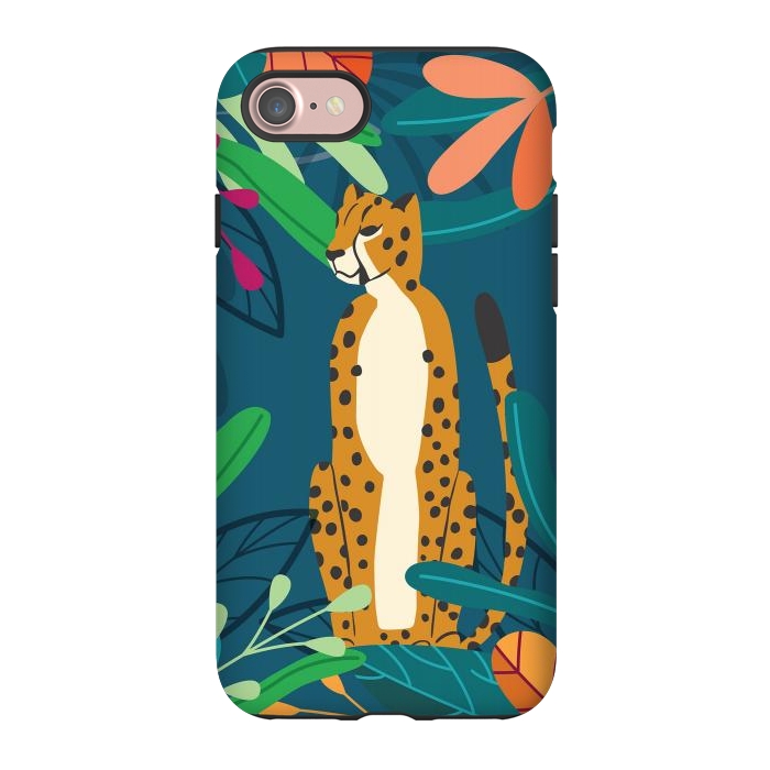 iPhone 7 StrongFit Cheetah chilling by Jelena Obradovic