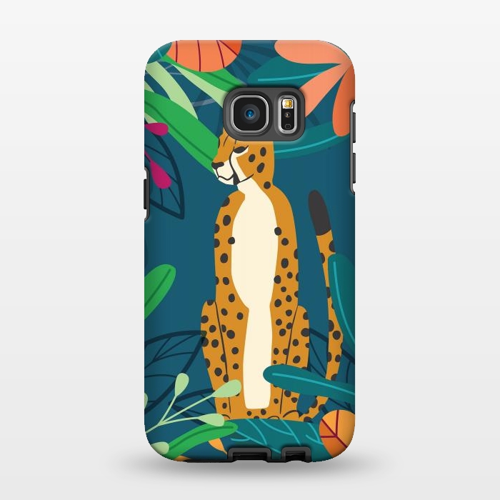 Galaxy S7 EDGE StrongFit Cheetah chilling by Jelena Obradovic