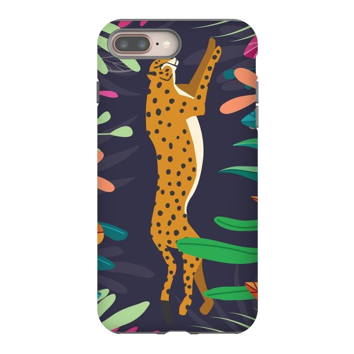 iPhone 8 plus StrongFit Cheetah running by Jelena Obradovic