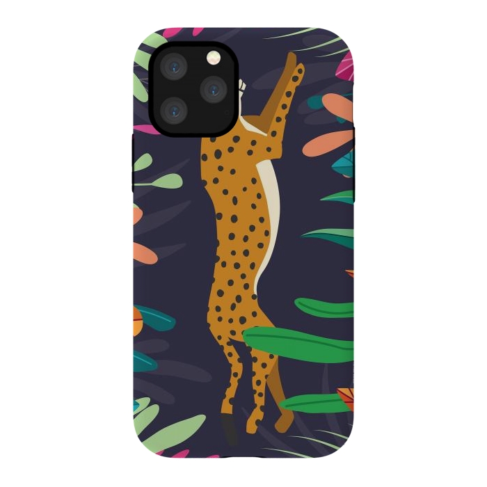 iPhone 11 Pro StrongFit Cheetah running by Jelena Obradovic