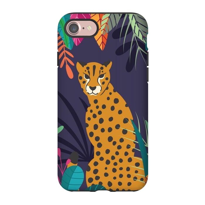 iPhone 7 StrongFit Cheetah sitting in the wild by Jelena Obradovic