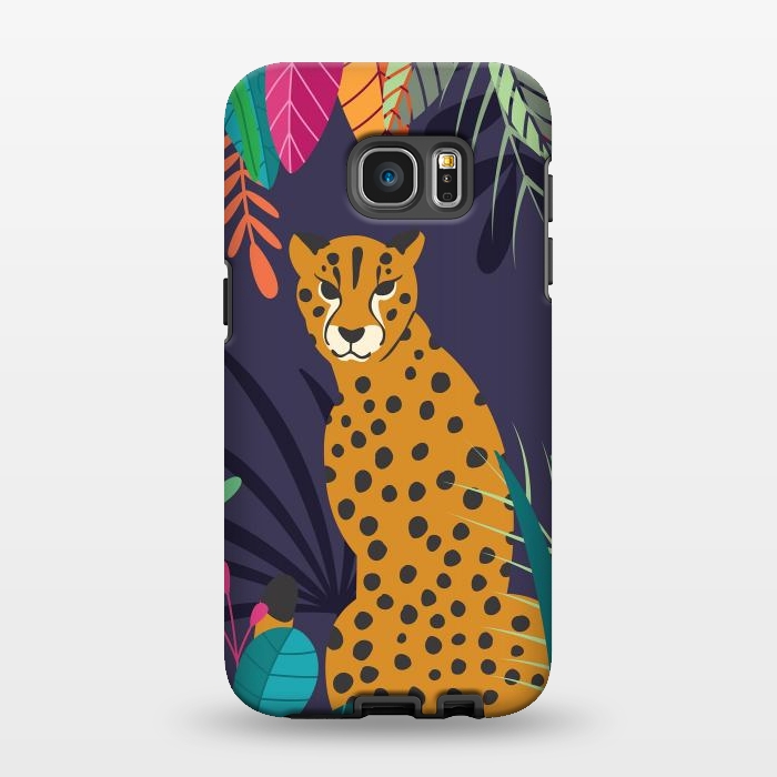 Galaxy S7 EDGE StrongFit Cheetah sitting in the wild by Jelena Obradovic
