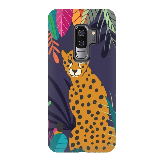 Galaxy S9 plus StrongFit Cheetah sitting in the wild by Jelena Obradovic