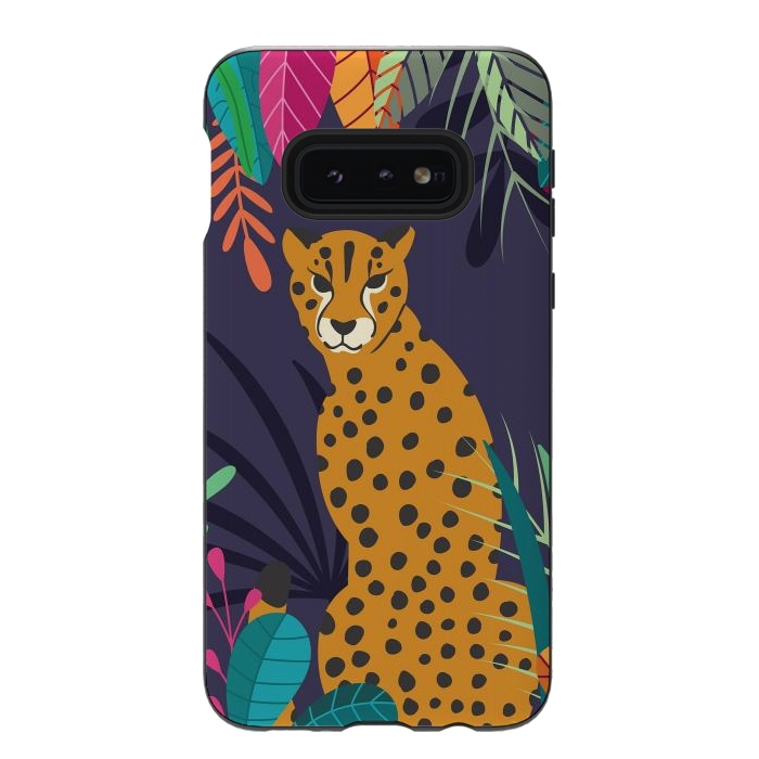 Galaxy S10e StrongFit Cheetah sitting in the wild by Jelena Obradovic