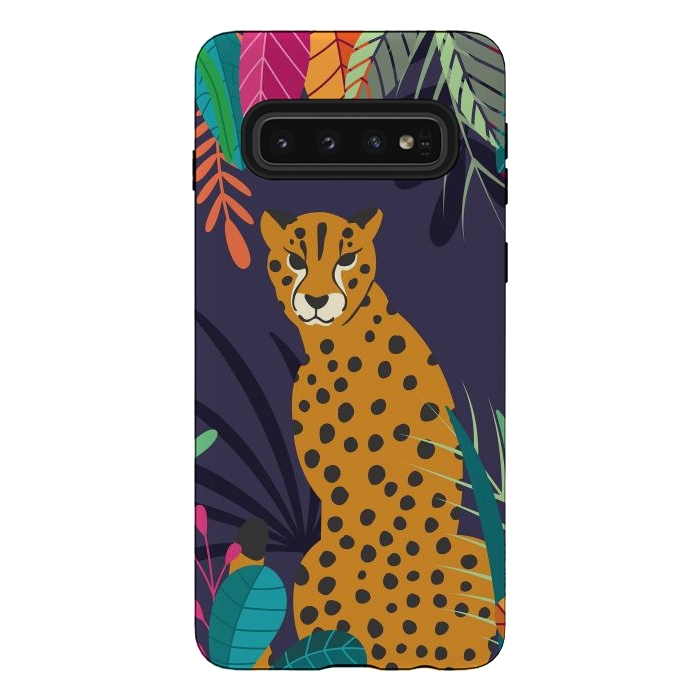 Galaxy S10 StrongFit Cheetah sitting in the wild by Jelena Obradovic