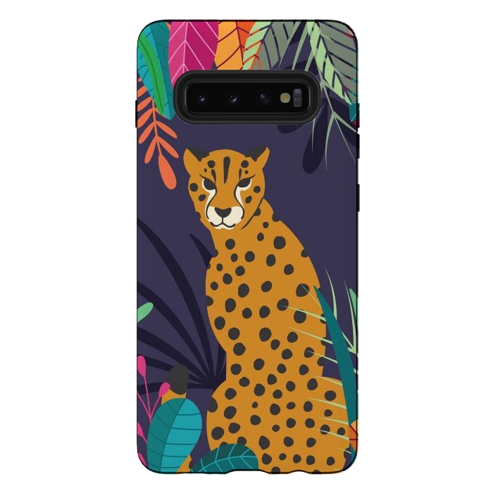 Galaxy S10 plus StrongFit Cheetah sitting in the wild by Jelena Obradovic