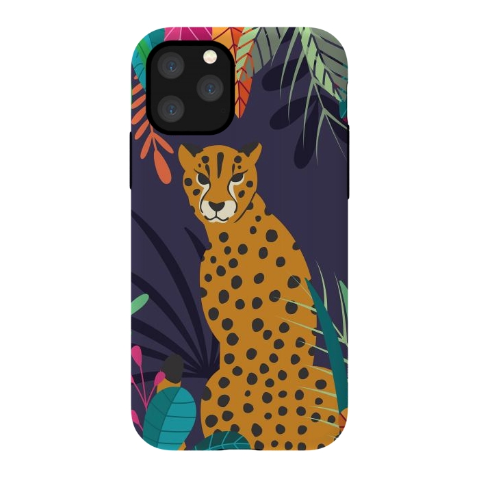iPhone 11 Pro StrongFit Cheetah sitting in the wild by Jelena Obradovic